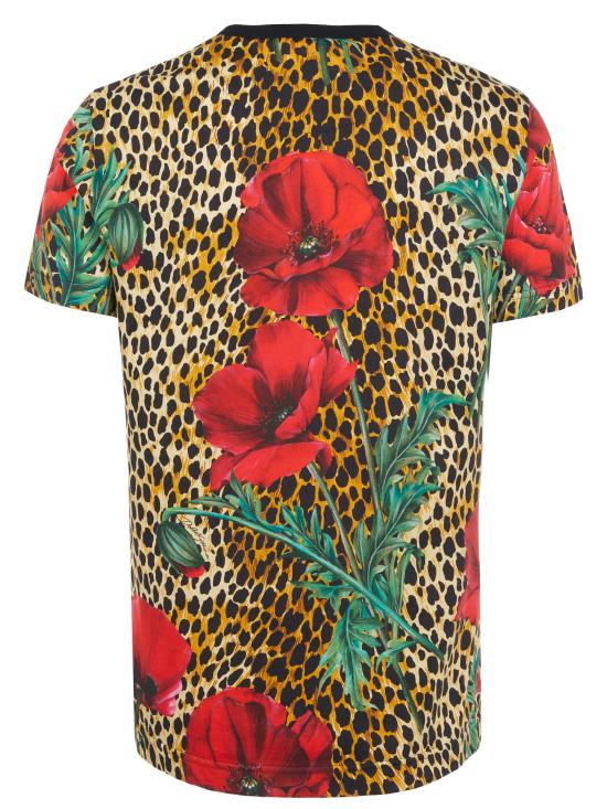  돌체앤가바나 반팔 티셔츠 G8KBAT HS7IP BROWN - DOLCE & GABBANA