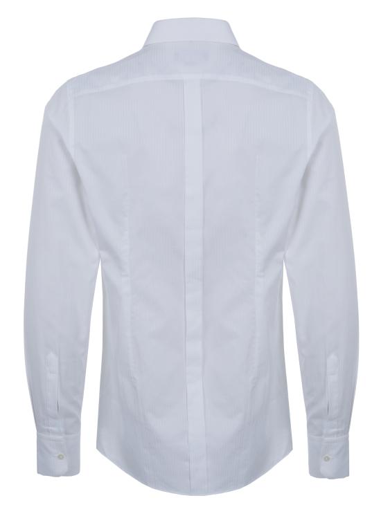  돌체앤가바나 긴팔 티셔츠 G5EJ0T FR5XZ WHITE - DOLCE & GABBANA