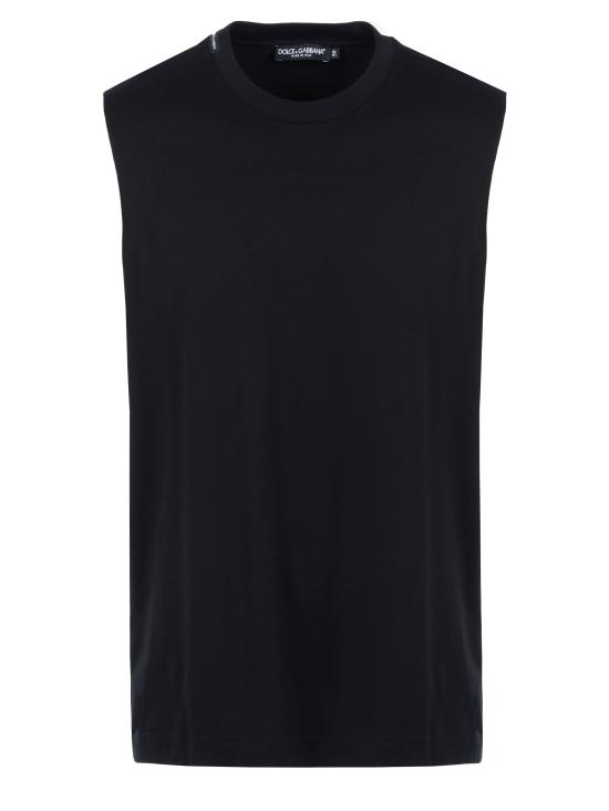  돌체앤가바나 민소매 티셔츠 G8NQ7T FU7EQ BLACK