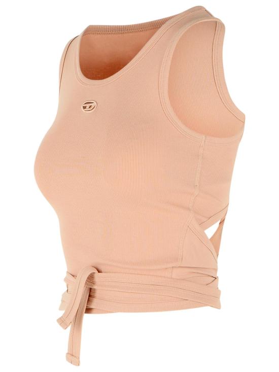 26SS 디젤 민소매 티셔츠 A21019 0EJAI7AW Pink - DIESEL