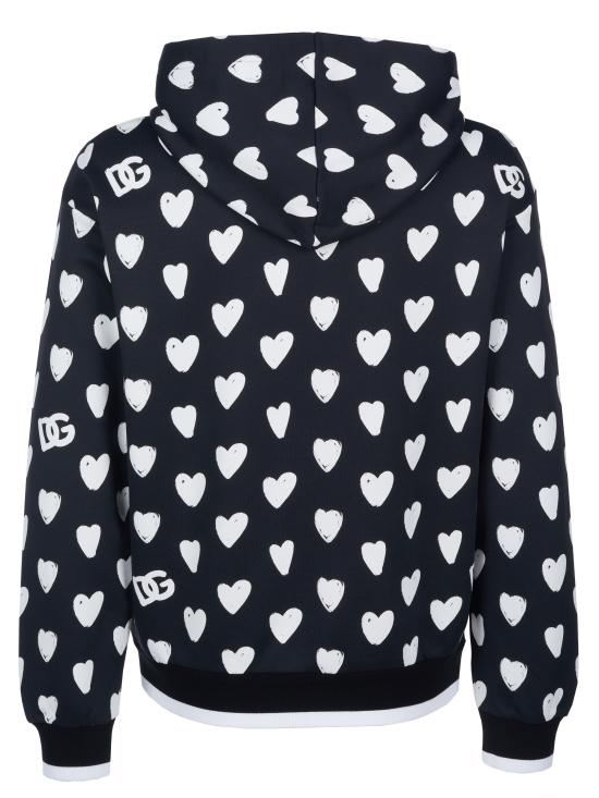  돌체앤가바나 후드 티셔츠 G9ZU7T HS7KV BLACK - DOLCE & GABBANA