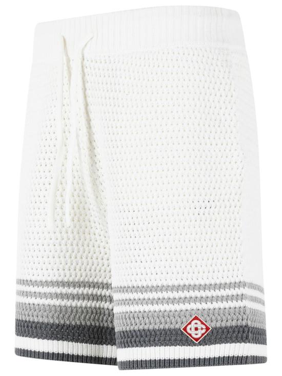 26SS 카사블랑카 숏팬츠 M SP26 KW 934 01WHITE GREY White - CASABLANCA