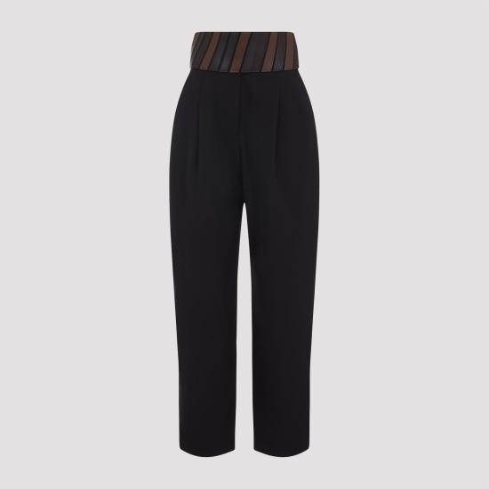 26SS 알라이아 스트레이트 팬츠 AA9P1302T612C 994 EBENE NUDE NEUTRALS - ALAIA