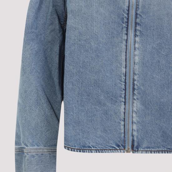 26SS 알라이아 데님 자켓 AA9C1005D015C A21 CLOUDY BLUE - ALAIA