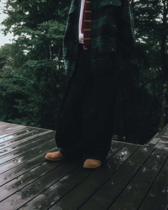  앵글런 치노 팬츠 딥턱 와이드 - ANGLAN