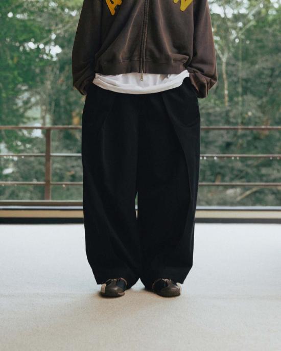  앵글런 치노 팬츠 딥턱 와이드 - ANGLAN