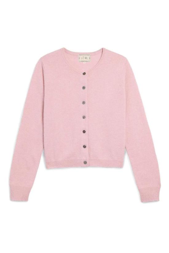  데미리 뉴욕 가디건 데밀리 아바 피오니 캐시미어  피오니 핑크