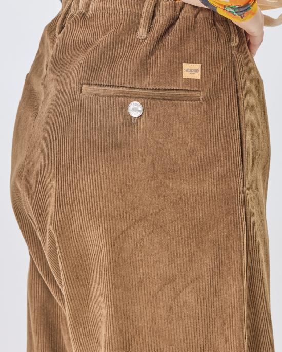 25FW 모스키노 스트레이트 팬츠 0343 8220 0095 marrone MARRONE CHIARO - MOSCHINO