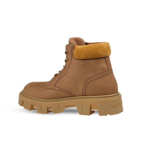 25FW 몽클레어 피크 시티 누벅 & 스웨이드 레이스 업 부츠 K209A4F00010 Brown - MONCLER