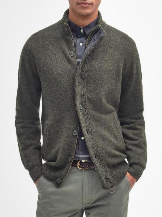 25FW 바버 가디건 MKN0731GN73 Green - BARBOUR