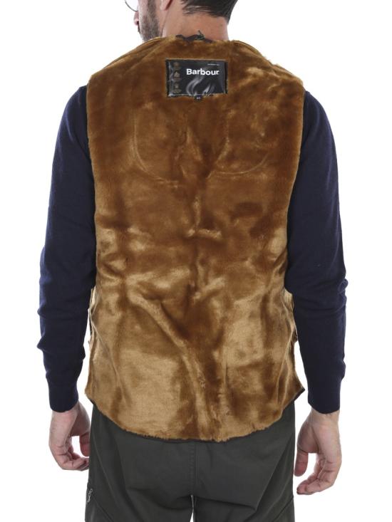 25FW 바버 웜 파일 웨이스트코트 집 인 라이너 MLI0004BR31 Brown - BARBOUR