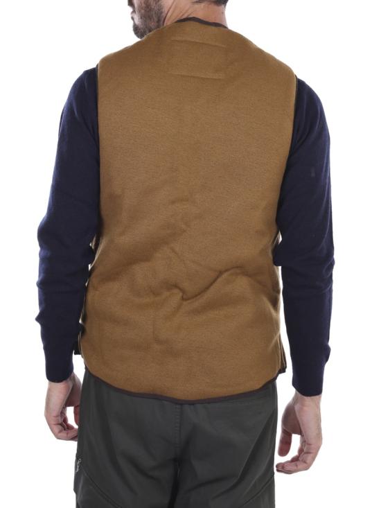 25FW 바버 웜 파일 웨이스트코트 집 인 라이너 MLI0004BR31 Brown - BARBOUR