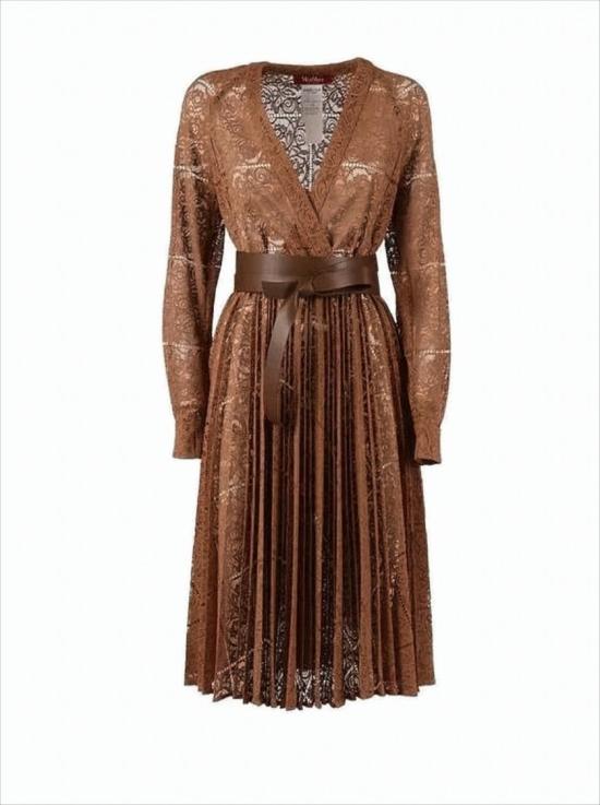 25FW 막스마라 롱 원피스 2526236041650001 Brown