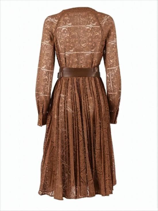 25FW 막스마라 롱 원피스 2526236041650001 Brown - MAX MARA