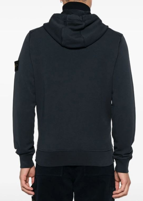 26SS 스톤 아일랜드 오가닉 코튼 플리스 레귤러핏 집업 후드 스웨트셔츠 L1S156100061 S0051V0020 Blue - STONE ISLAND