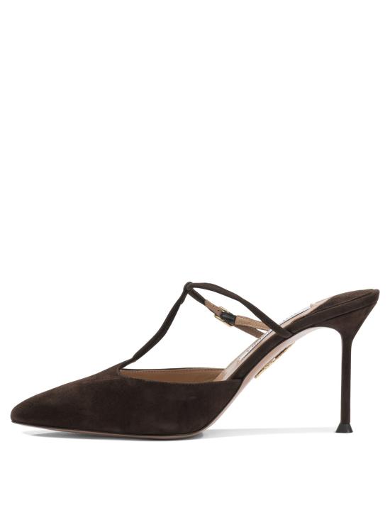 26SS 아쿠아주라 힐/펌프스 SBEMIDM0SUEESP Brown - AQUAZZURA