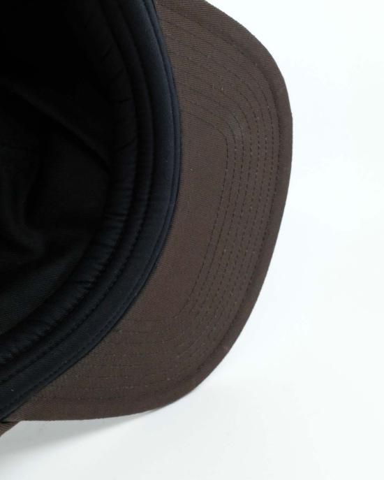  마르지엘라 볼캡 메종  초콜릿 포일 프린트 크러시드 햇 - MAISON MARGIELA