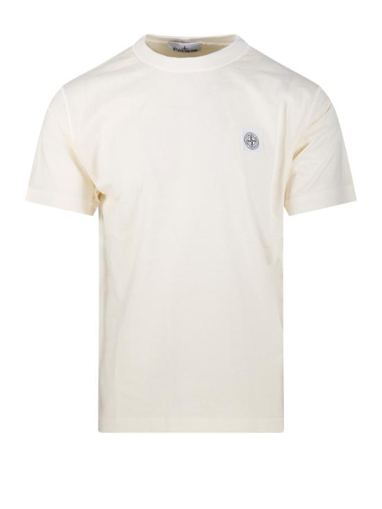 26SS 스톤 아일랜드 반팔 티셔츠 S152100026 S0057 V0193 IVORY