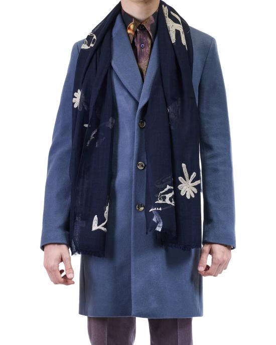 25FW 폴 스미스 머플러/스카프 W1A 250M T757 47 BLU MULTI - PAUL SMITH