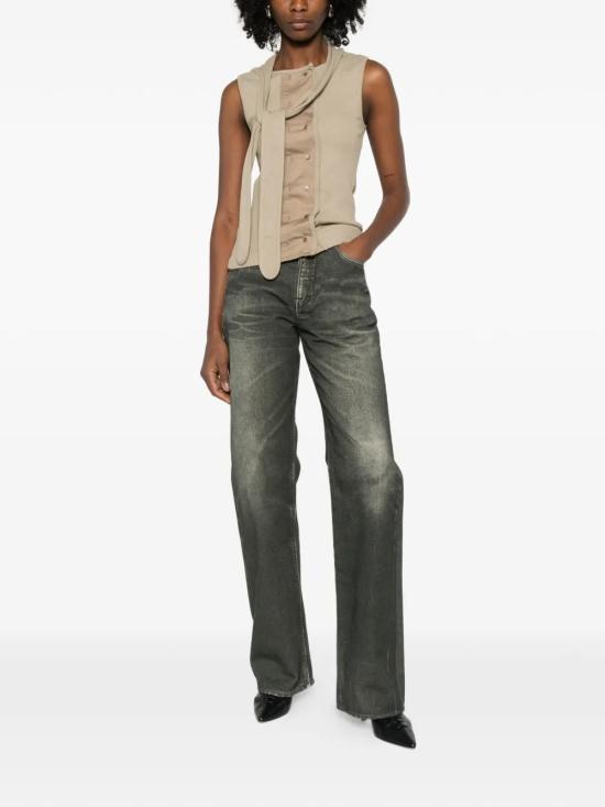 26SS 르메르 어시메트리컬 피티드 탑 TS0004 LJ1030GR609 Gray - LEMAIRE