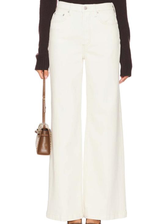  피스톨라 데님 팬츠 라나, 에크루 진을 입고 - PISTOLA