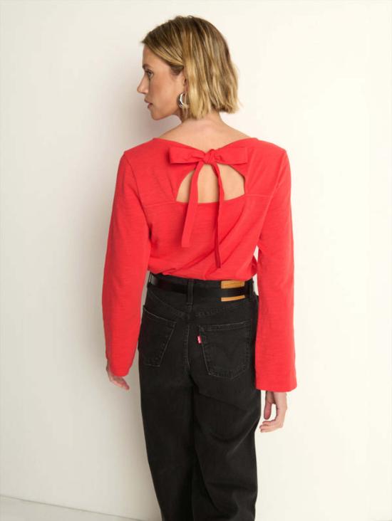  네이션 리미티드 블라우스 타빈 타이백 탑 - NATION LTD