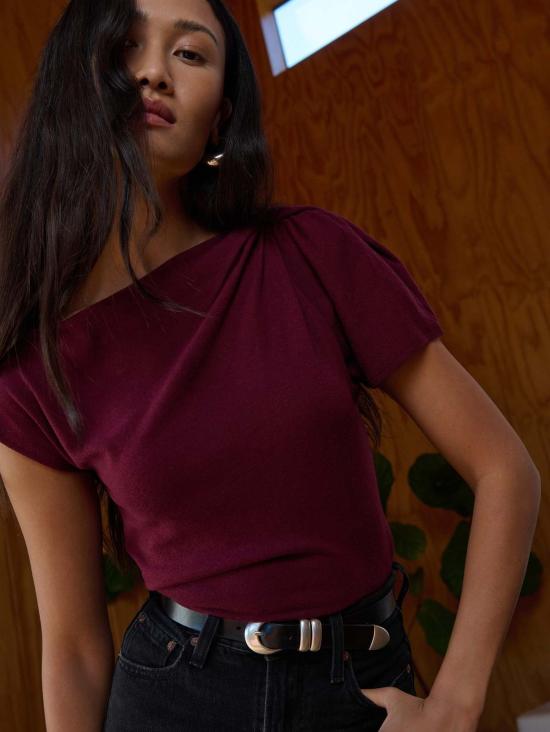  네이션 리미티드 블라우스 로지 노트 탑 - NATION LTD