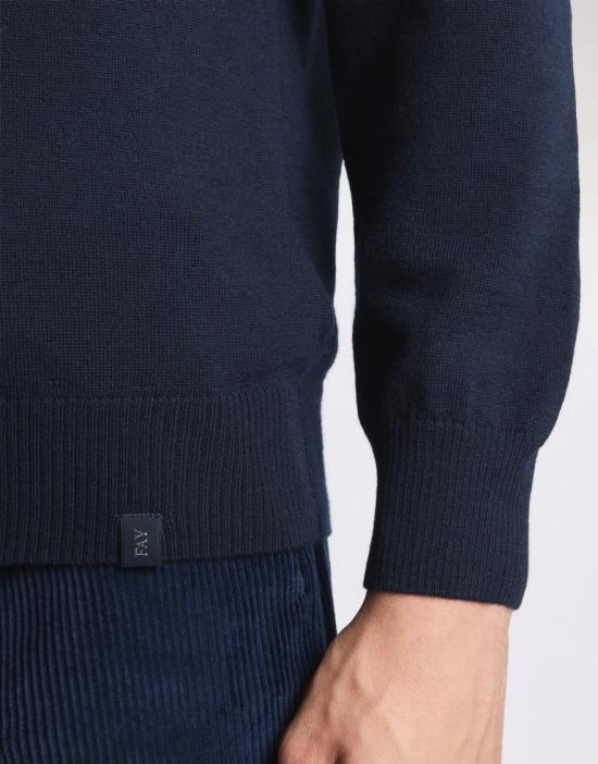 25FW 페이 터틀넥 NMMC1512440CQTU807 Blue - FAY