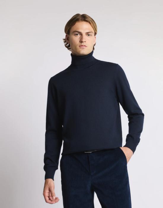 25FW 페이 터틀넥 NMMC1512440CQTU807 Blue - FAY