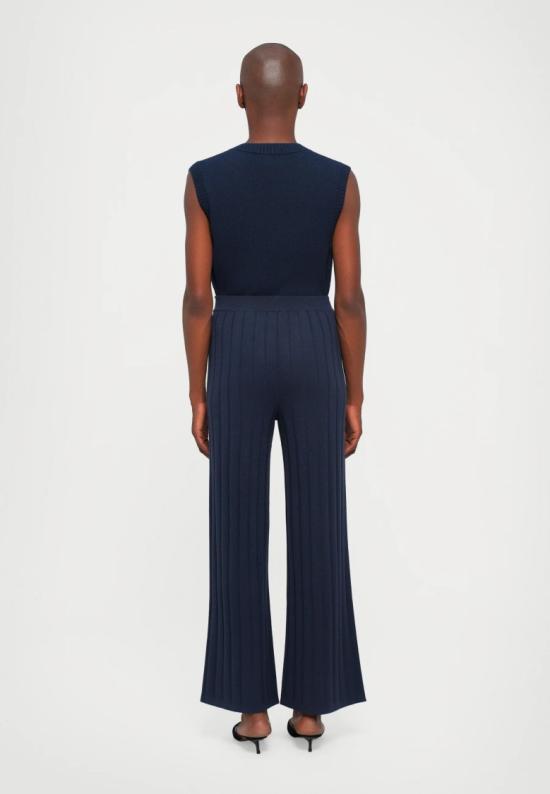 25FW 막스마라 스트레이트 팬츠 2526336017650004 Blue - MAX MARA