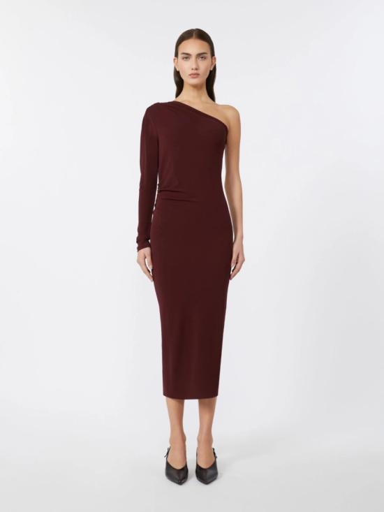 25FW 막스마라 미디 원피스 2526626021650002 Burgundy - MAX MARA