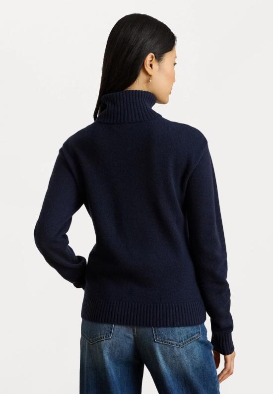 25FW 랄프 로렌 터틀넥 200P03372002 Blue - RALPH LAUREN