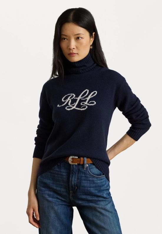 25FW 랄프 로렌 터틀넥 200P03372002 Blue - RALPH LAUREN
