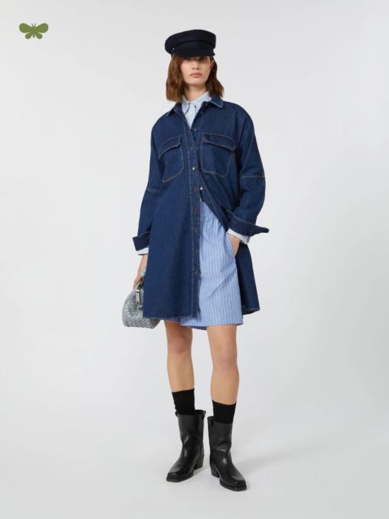 25FW 막스마라 데님 원피스 2525226081650001 Blue - MAX MARA