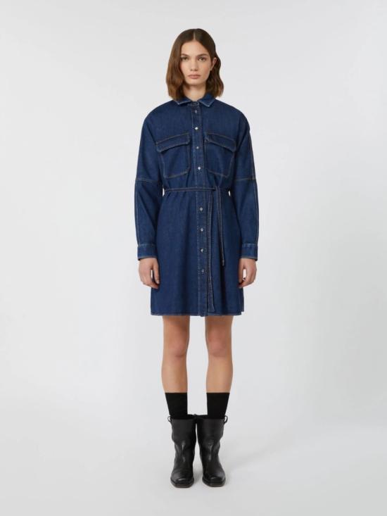 25FW 막스마라 데님 원피스 2525226081650001 Blue - MAX MARA