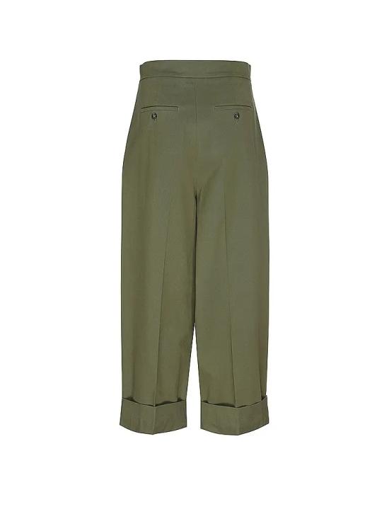 25FW 막스마라 스트레이트 팬츠 2525136112650002 Green - MAX MARA