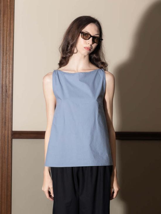  베이스레인지 민소매 티셔츠 덱티 탑 - BASERANGE