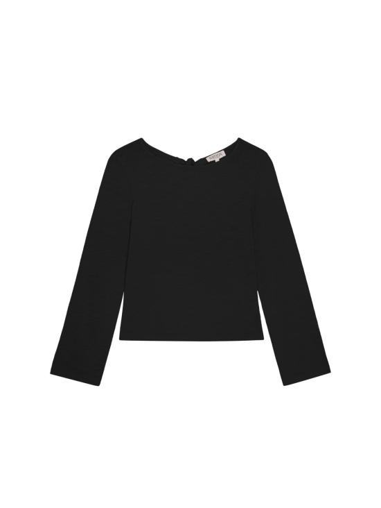  네이션 리미티드 긴팔 티셔츠 타빈 타이백 탑 제트 블랙 - NATION LTD