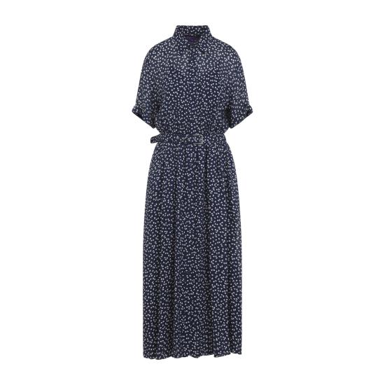 26SS 랄프 로렌 롱 원피스 290P10064001 BRIGHT NAVY CREAM - RALPH LAUREN