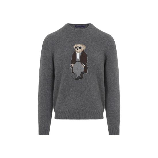 26SS 랄프로렌 퍼플라벨 스웨터 790P05453001 MEDIUM GREY MELANGE - RALPH LAUREN PURPLE LABEL