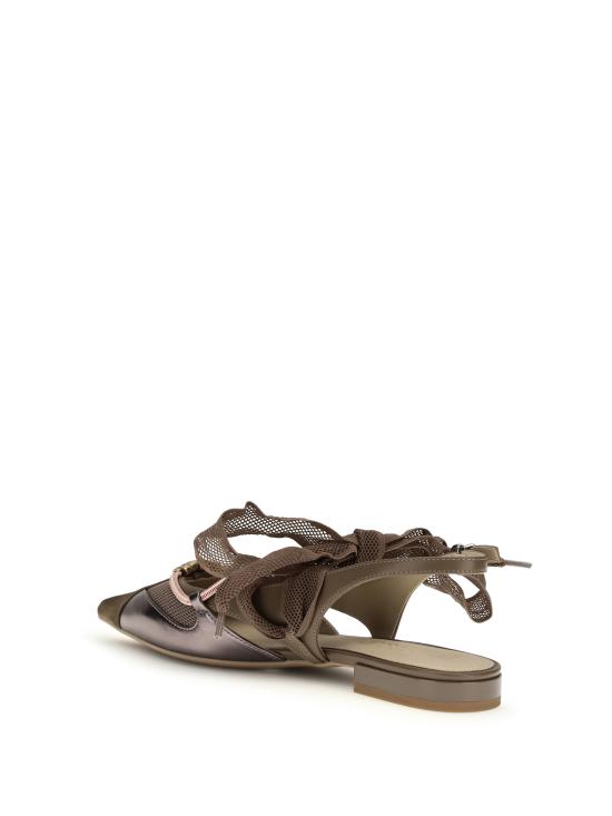 26SS 핑코 플랫 슈즈 SD0547P003 M28 BROWN - PINKO