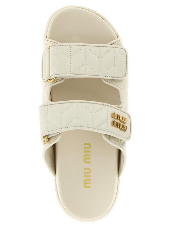 26SS 미우미우 샌들 5XX640F01088TF0009 White - MIU MIU