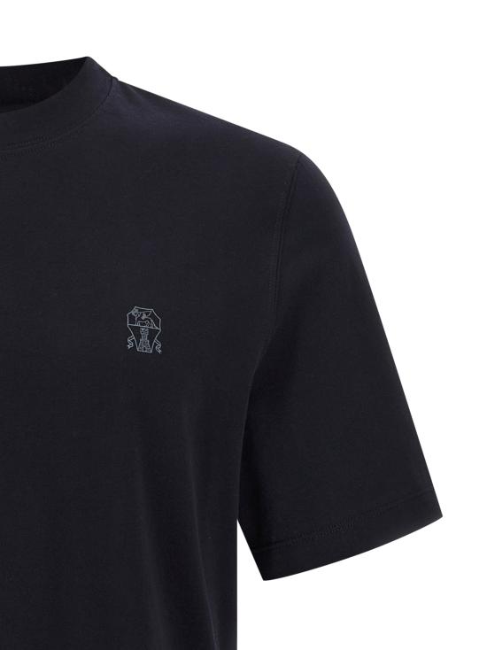 26SS 브루넬로 쿠치넬리 반팔 티셔츠 M0B138440CD361 Blue - BRUNELLO CUCINELLI