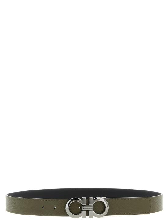 26SS 살바토레 페라가모 가죽 벨트 790259NEWOLIVE Multicolor