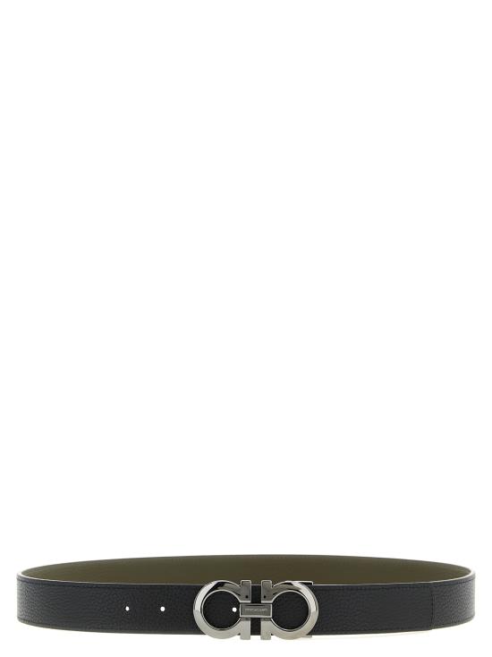 26SS 살바토레 페라가모 가죽 벨트 790259NEWOLIVE Multicolor - SALVATORE FERRAGAMO