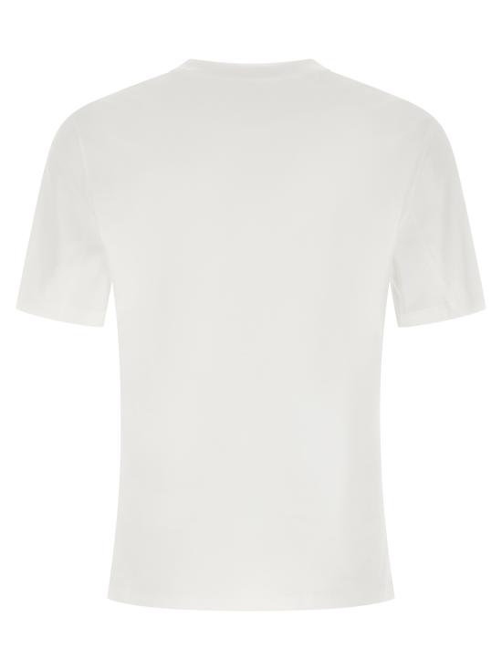 26SS 브루넬로 쿠치넬리 크루넥 프린트 코튼 저지 티셔츠 M0B138520CFC06 White - BRUNELLO CUCINELLI