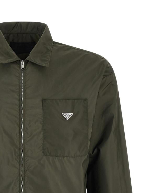 26SS 프라다 긴팔 셔츠 SC847SOOO1WQ9F0Z58 Green - PRADA