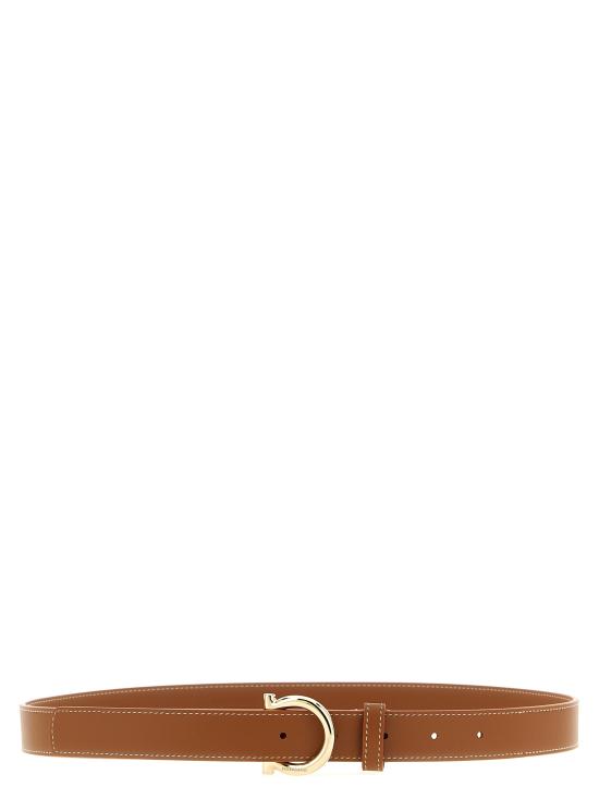 26SS 살바토레 페라가모 레귤러 벨트 790112NATURALERST Brown