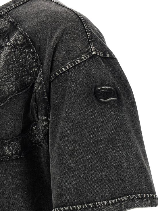 26SS 디젤 반팔 티셔츠 A195450HGBX9XXA Gray - DIESEL