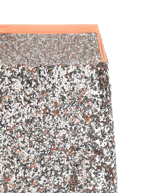 26SS 파코라반 미디 스커트 26PCJU127PO0415M262 Silver - PACO RABANNE